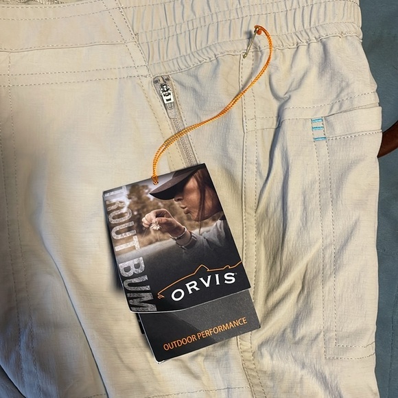 NWT Outdoor Performance Orvis Pants Trout Bum 6 Khaki Active Gorpcore Sport fish - Picture 13 of 14